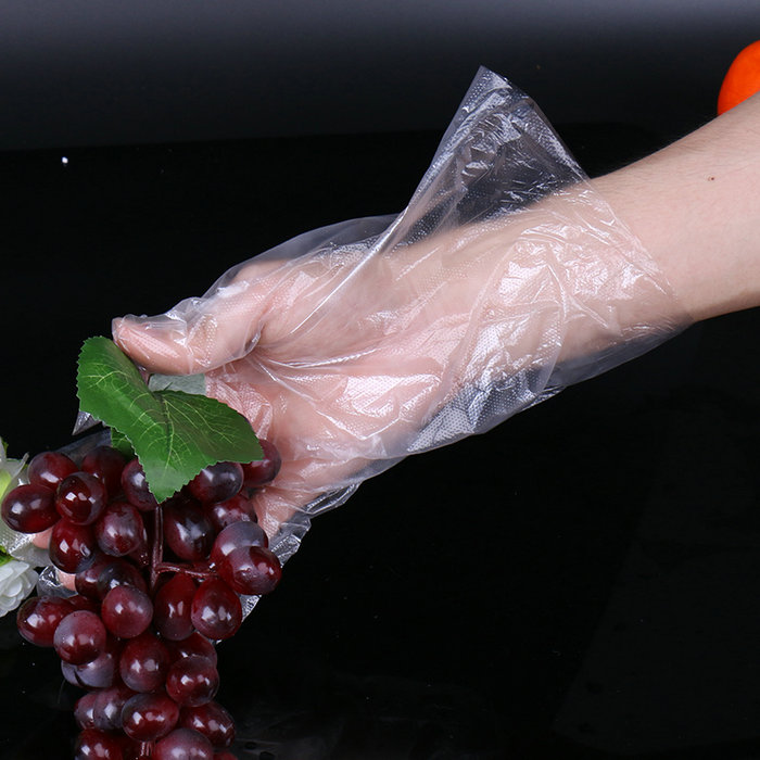 Plastové jednorázové PE rukavice pro přípravu jídla