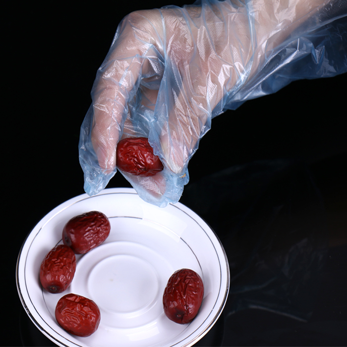Multifunkční PE jednorázové rukavice potravinářské kvality